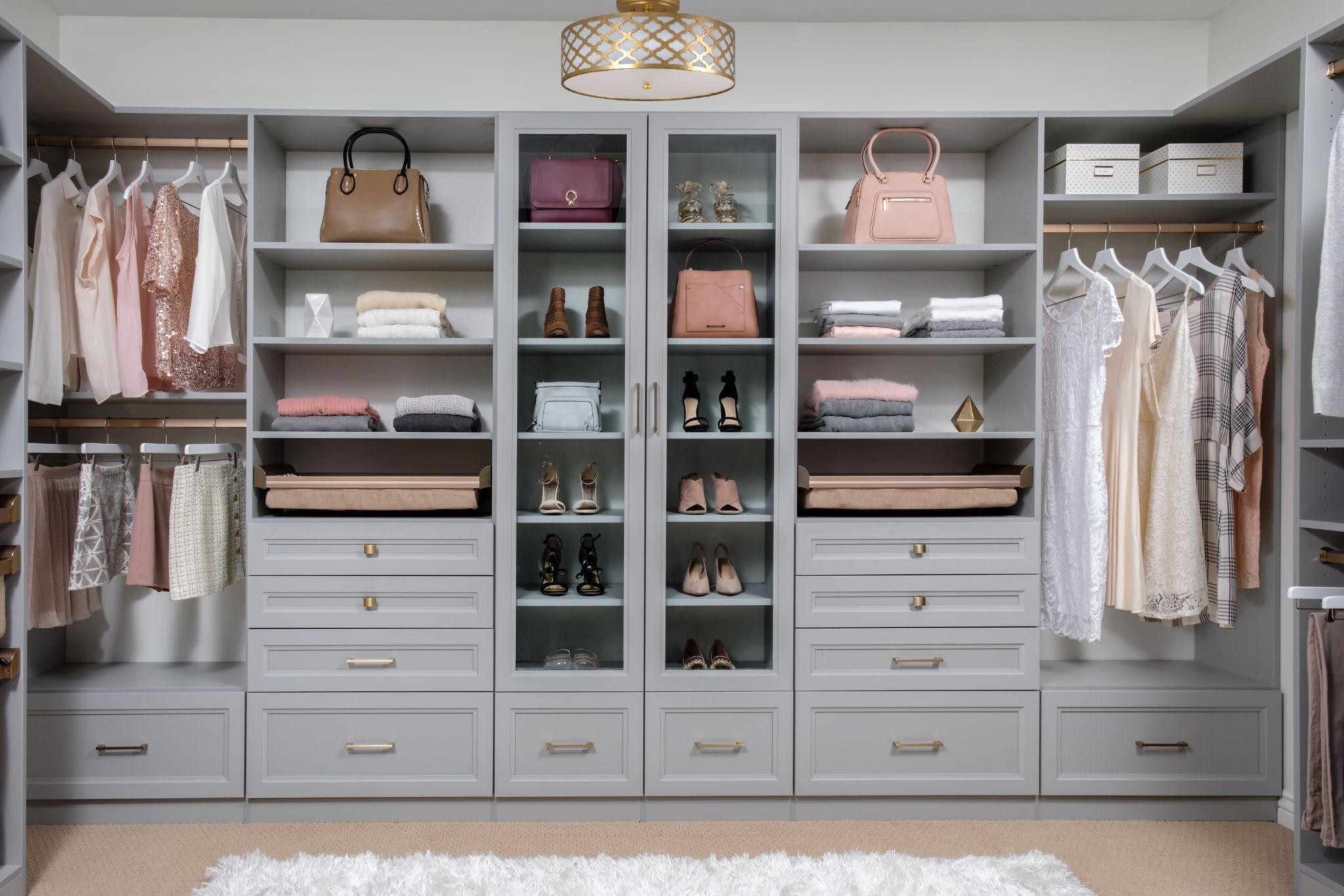 Elegant Closets Beverly Hills Custom Walk in Closet