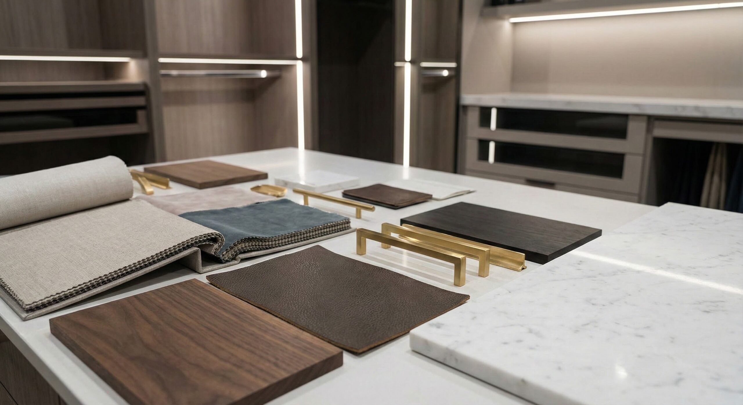 custom closet shelves at our local showroom in the Los Angeles