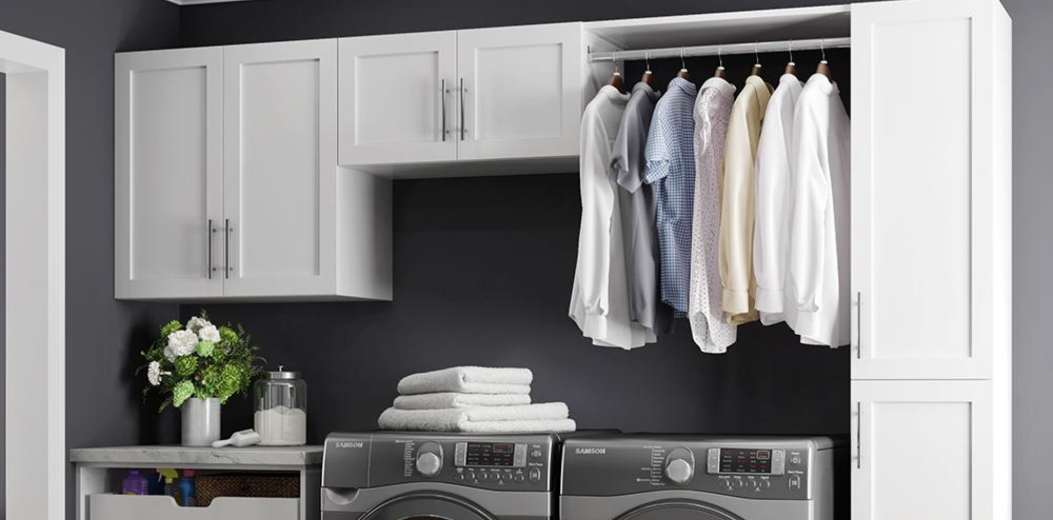 Best Closet Design & Laundry Room Storage in San Fernando